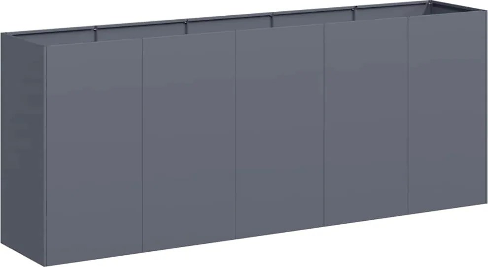 vidaXL Jardinieră Antracit 200x40x80 cm Oțel laminat la rece