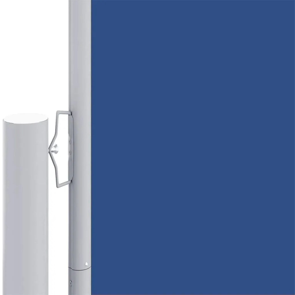 Copertina laterala retractabila, albastru, 140x1000 cm Albastru, 140 x 1000 cm
