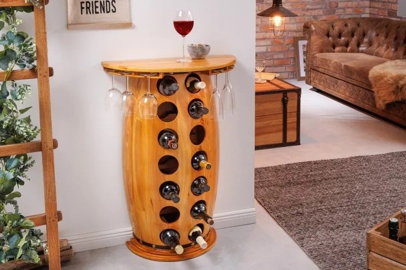 Bar Suport pentru sticle vin si pahare Bodega 85cm