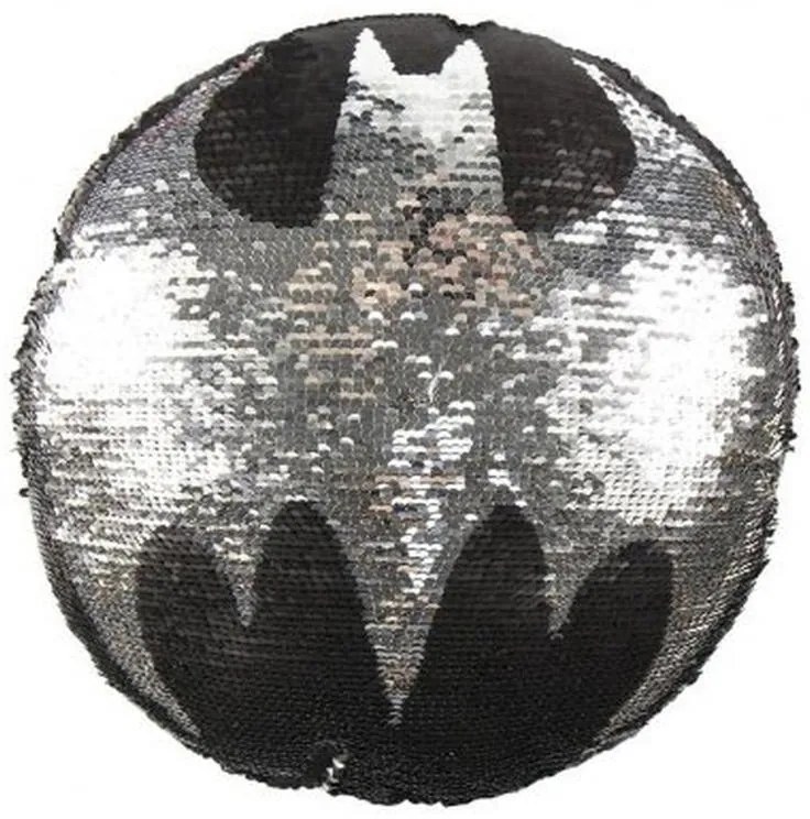 Batman pernă decorativă reversibilă cu paiete 30 cm