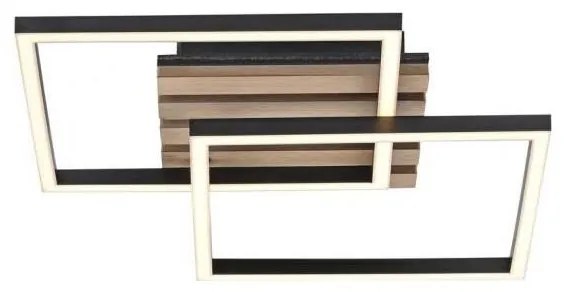 JUST LIGHT. 14053-79 - Plafonieră LED AKUSTIKA LED/15W/230V, stejar/negru