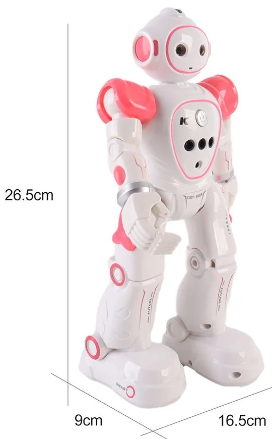 Cady robot inteligent, senzorial, jucărie interactivă roz