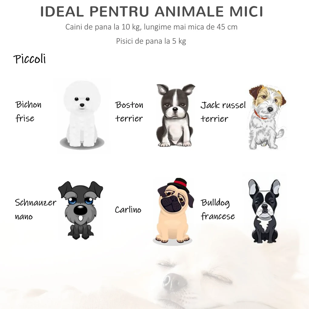 PawHut Culcuș de Interior din Rachită Sintetică Gri pentru Pisici și Câini până la 10kg, Confort și Stil, 60x60x23.5cm | Aosom Romania