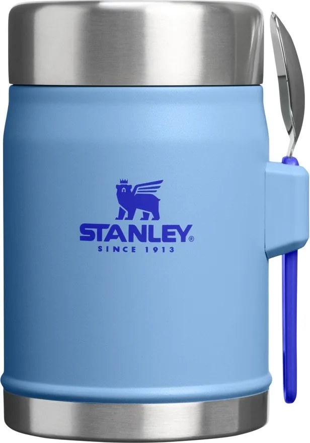 Termos albastru pentru mâncare din oțel inoxidabil 400 ml Legendary Food Jar + Spork Blue Sky – Stanley
