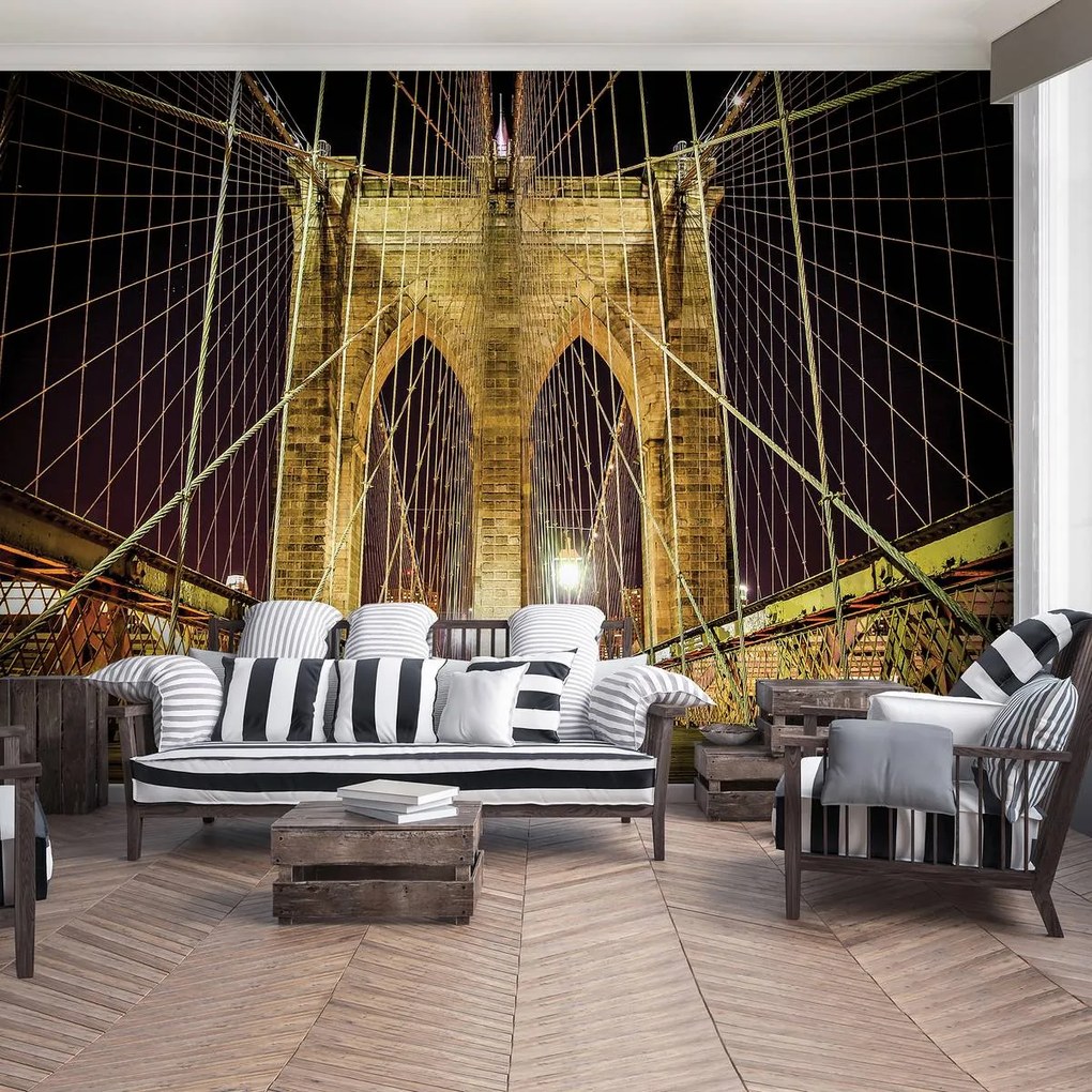 Fototapet - New York City Urban Brooklyn Bridge (152,5x104 cm), în 8 de alte dimensiuni noi