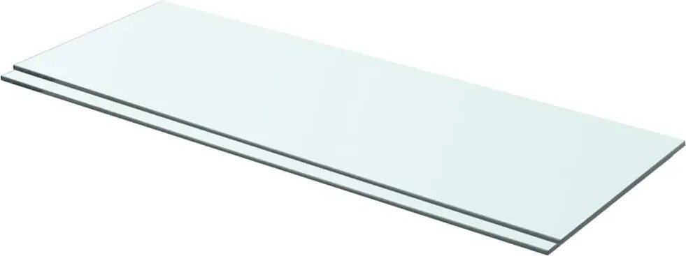 vidaXL Rafturi, 2 buc., 70 x 25 cm, panouri sticlă transparentă