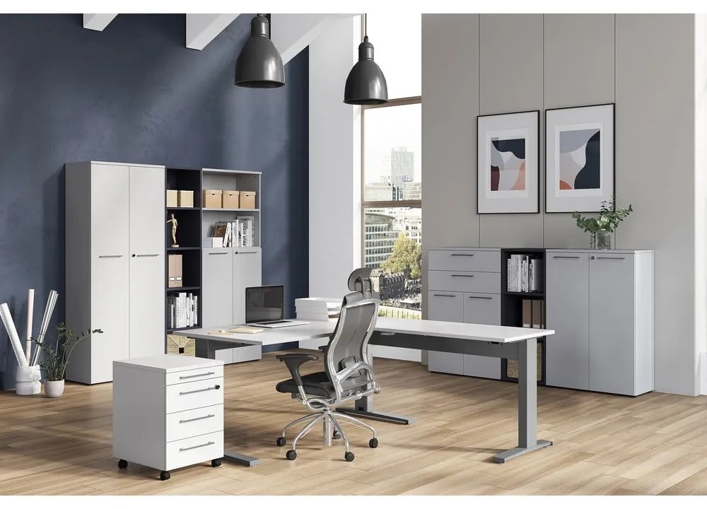 Bibliotecă gri antracit 80x120 cm Agenda – Germania