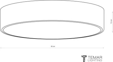 Brilagi - Plafonieră CLARE, 4x E27, max. 24 W, 230 V, Ø 50 cm, kaki