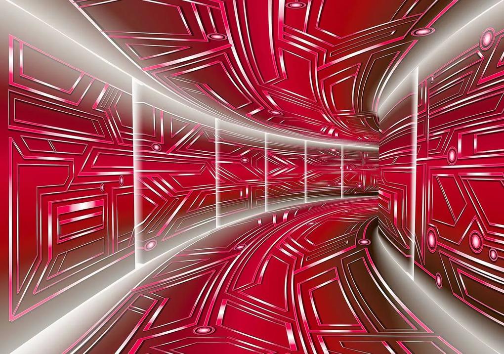 Fototapet - Coridor roșu (152,5x104 cm), în 8 de alte dimensiuni noi