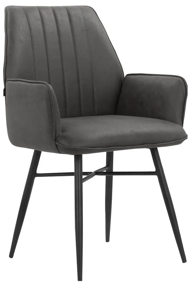 Scaune de dining gri-antracit 2 buc. Anzo – Støraa