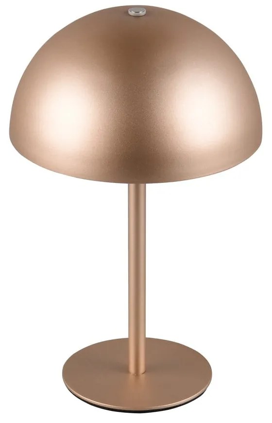 Veioză bronz LED cu abajur din metal (înălțime 21 cm) Munoz – Trio