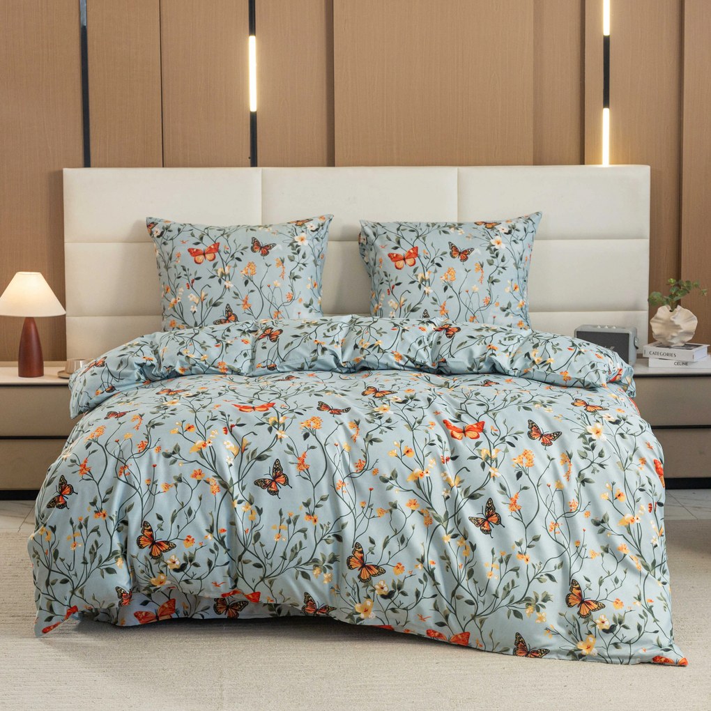 Lenjerie de pat din microfibra MONARCH WINGS  albastru deschis Dimensiune lenjerie de pat: 70 x 90 cm | 140 x 200 cm