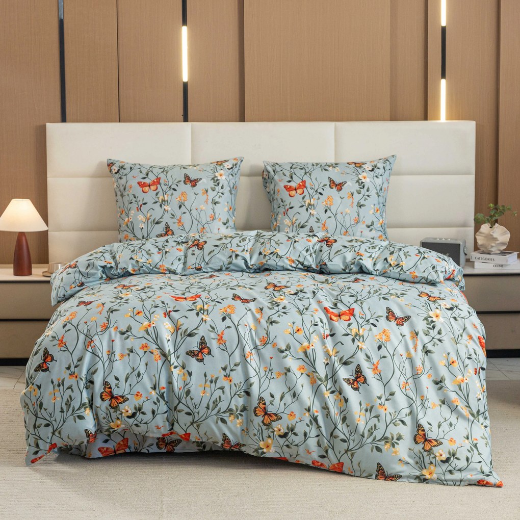 Lenjerie de pat din microfibra MONARCH WINGS albastru deschis Dimensiune lenjerie de pat: 70 x 90 cm | 140 x 220 cm
