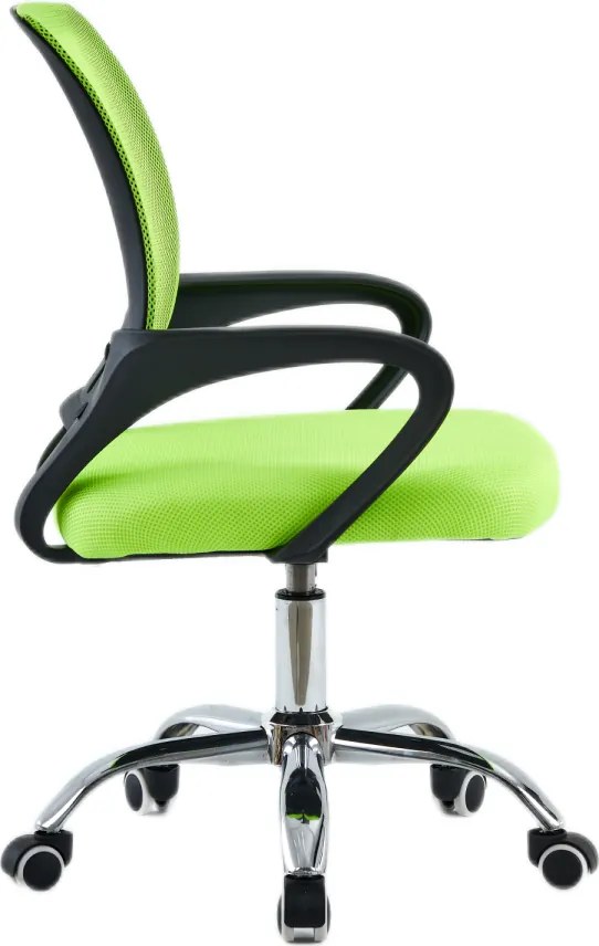 Scaun de birou, verde/negru, DEX 4 NEW