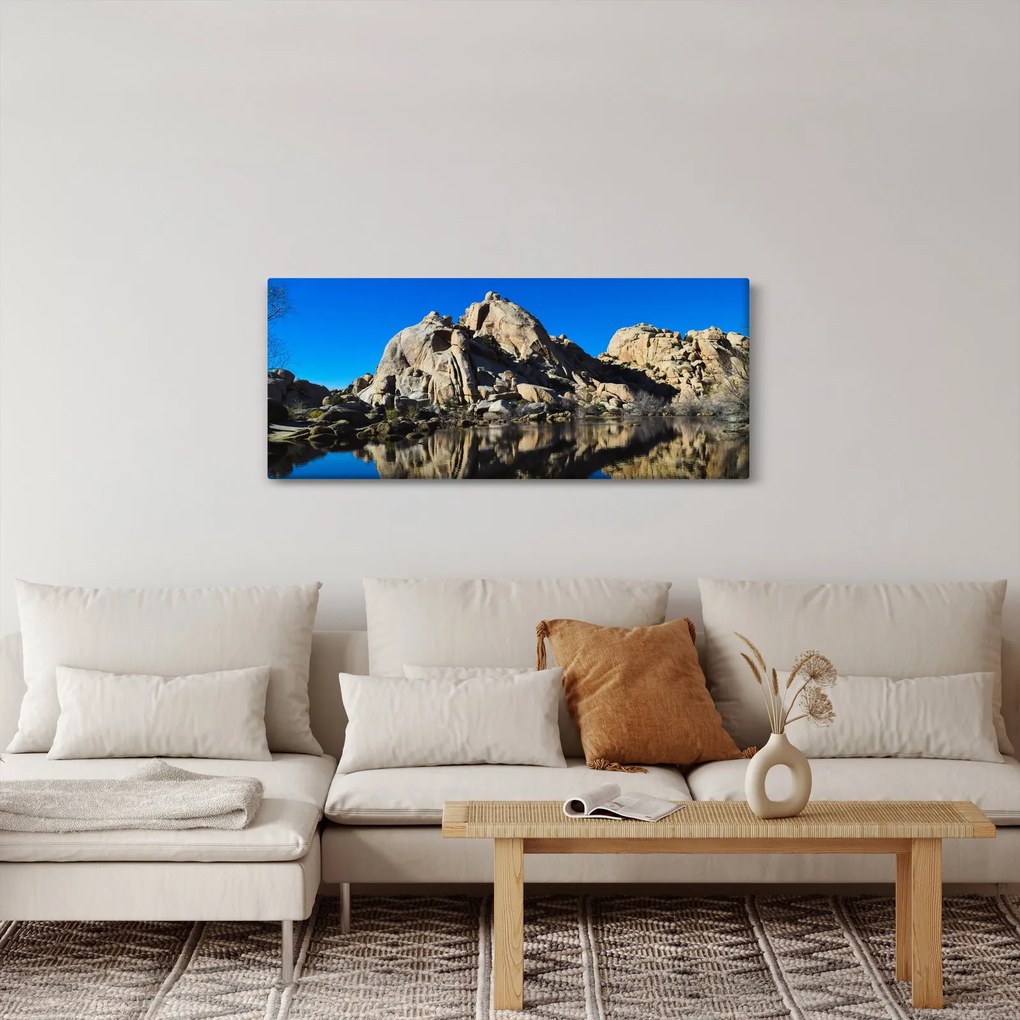 Tablou oglinzirea pietrelor (120x50 cm)