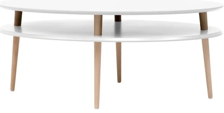 Masă de cafea Ragaba OVO, alb