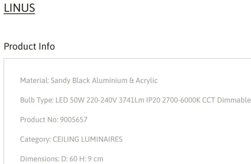 Plafoniera LED dimabila cu telecomanda LINUS D-60cm