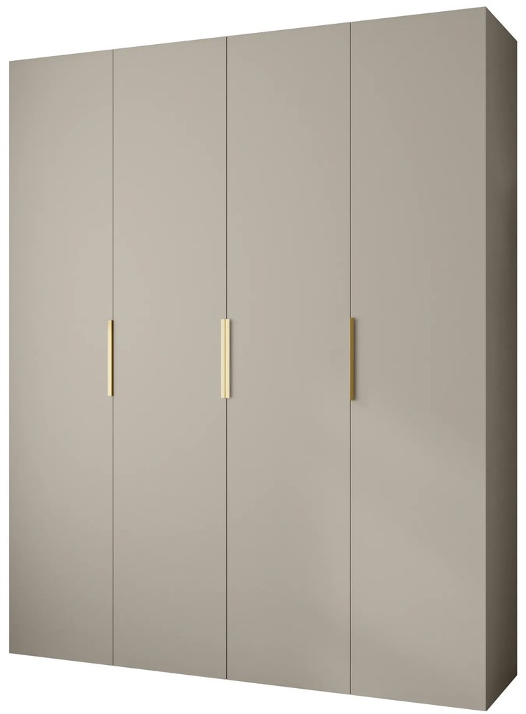 Dulap de haine 200 cm Carmela 40-4 (Cașmir + Auriu). 1126676