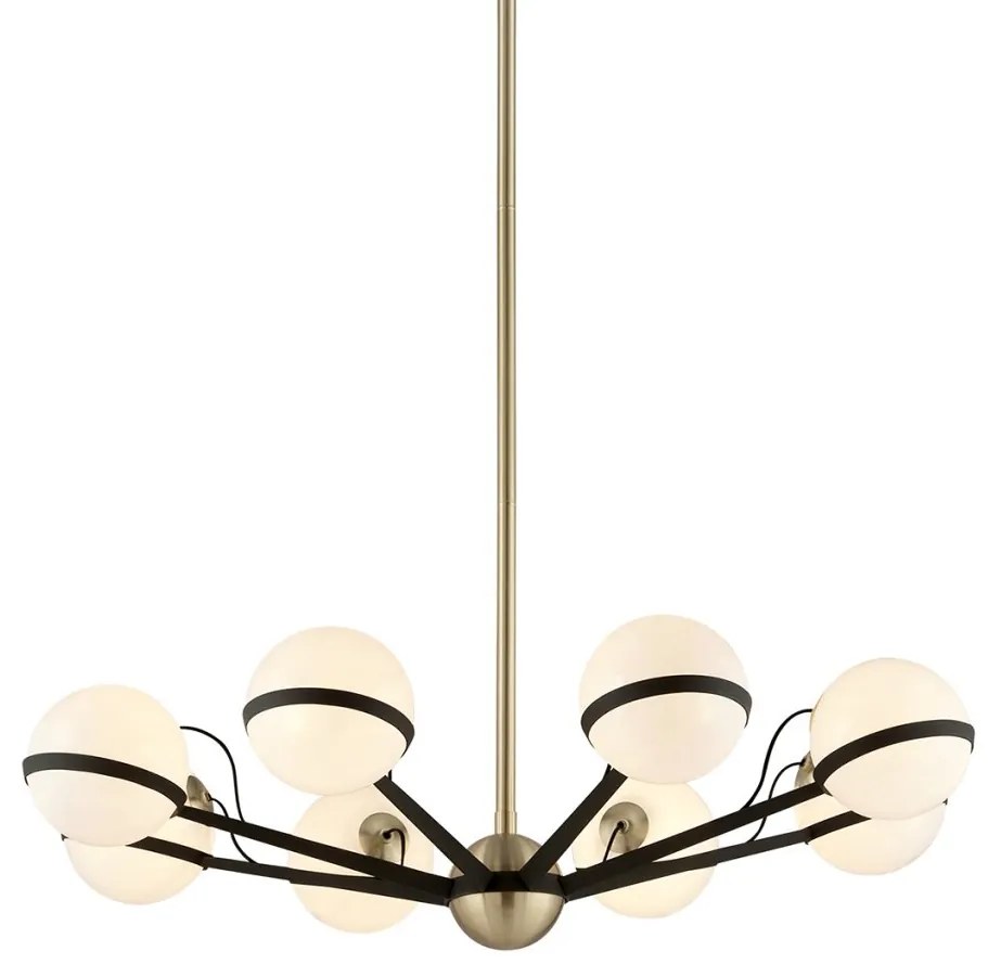 Candelabru design contemporan ACE, cu 8 surse de lumina