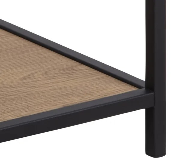 Noptieră SARON stejar/negru