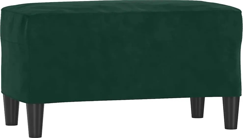 vidaXL Bancă, verde închis, 70x35x41 cm, catifea