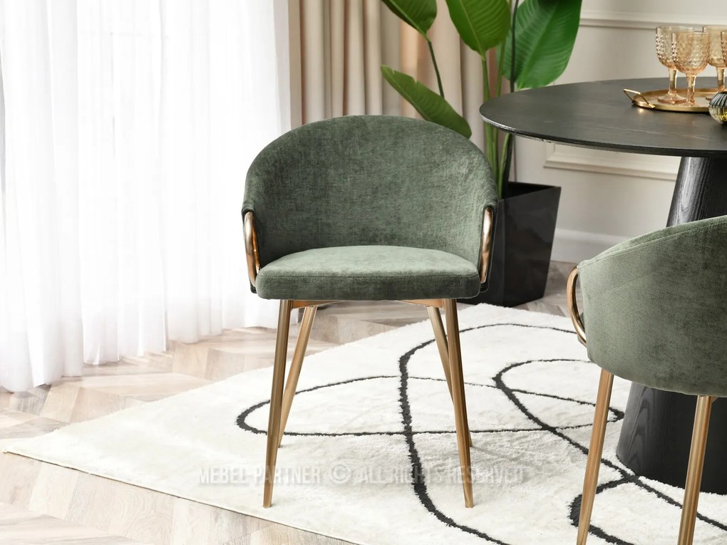 Scaun Carma K (verde + auriu). Promo -24%. 1111005