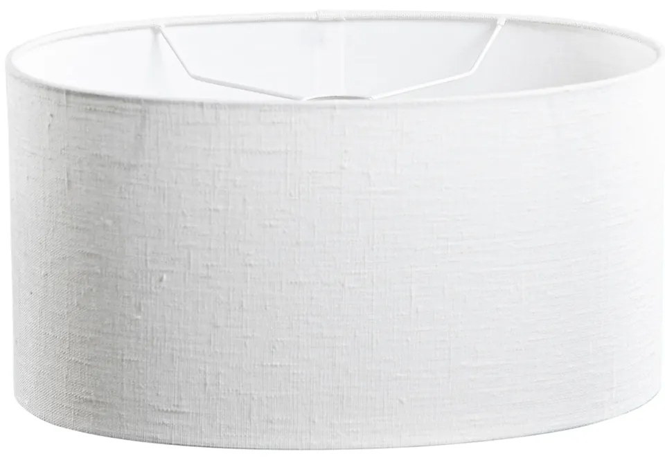 Abajur oval din in alb 35/23/18