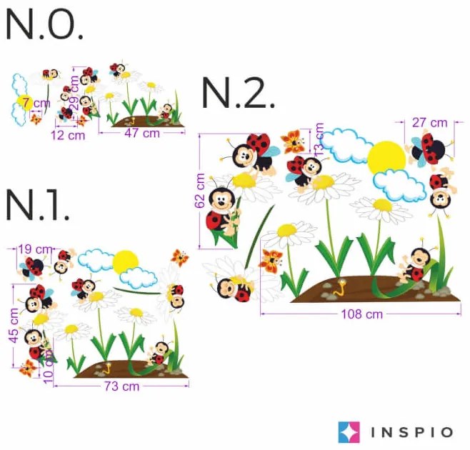 INSPIO Autocolante pentru perete - Gărgărițe