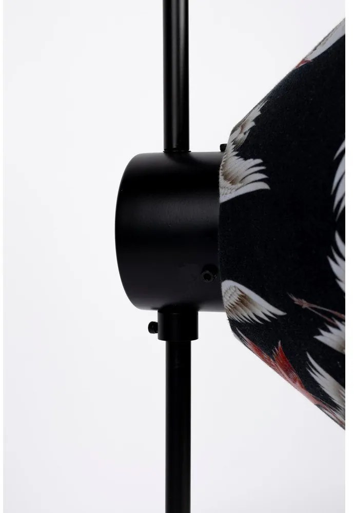 Lampadar negru cu abajur textil (înălțime 158 cm) Jaylee – White Label