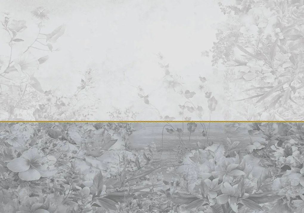 Fototapet - Flri pe fundal gri (254x184 cm)