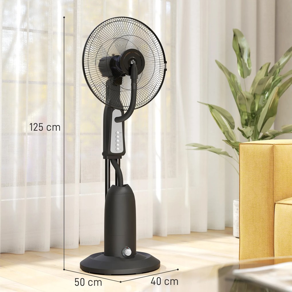 HOMCOM Ventilator Nebulizator 3Viteze 3L Roți | Aosom Romania