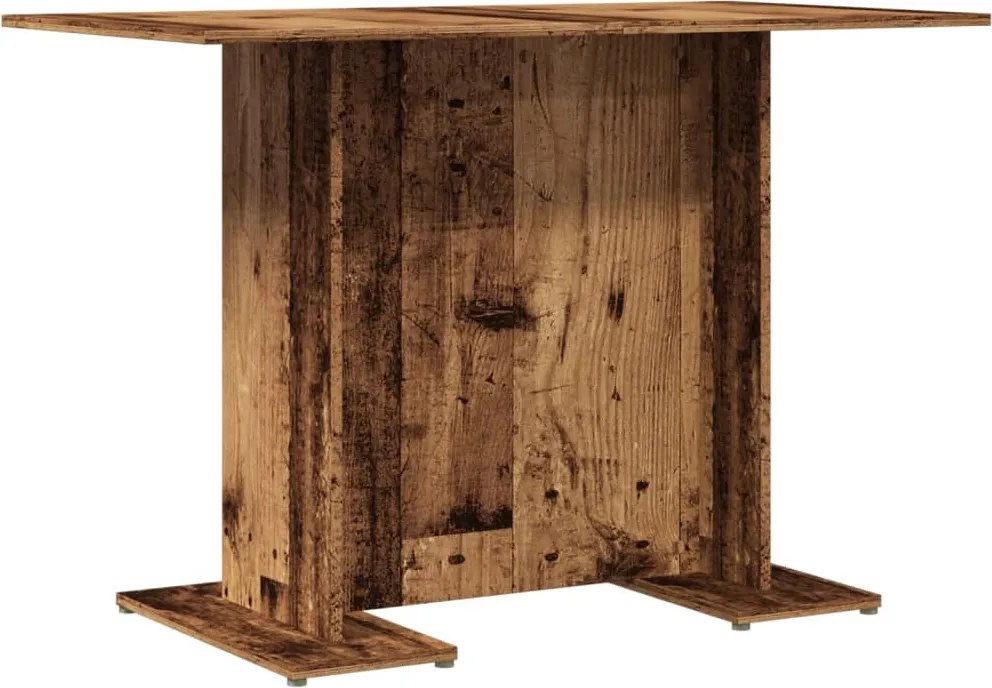 vidaXL Masă de bucătărie, lemn vechi, 110x60x75 cm, lemn prelucrat