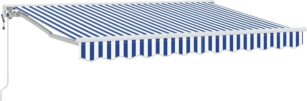 vidaXL Cadru de copertină Albastru și Alb 250 x 200 cm