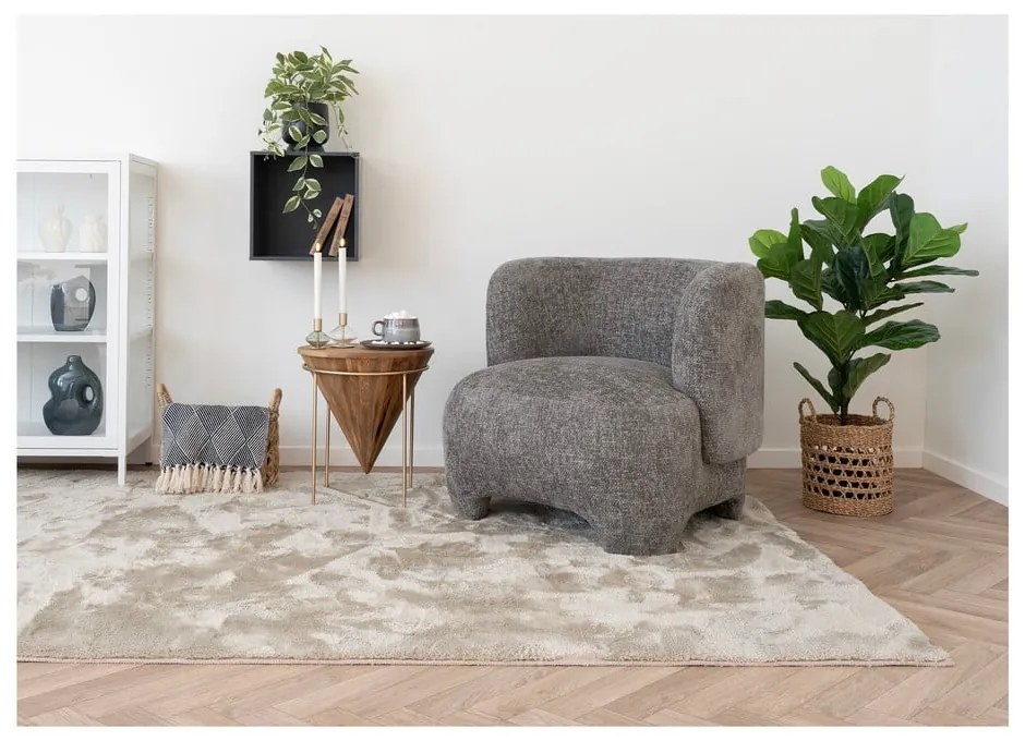 Pătură albastră din bumbac reciclat 130x180 cm Izmir – House Nordic