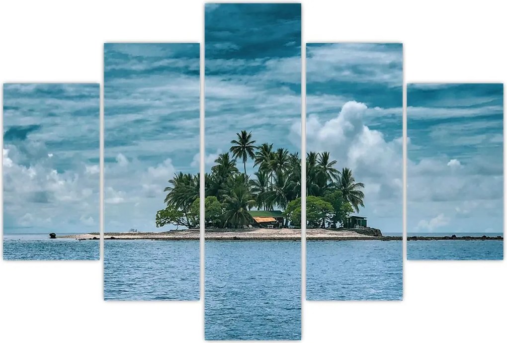 Tablou insula în mare (150x105 cm)