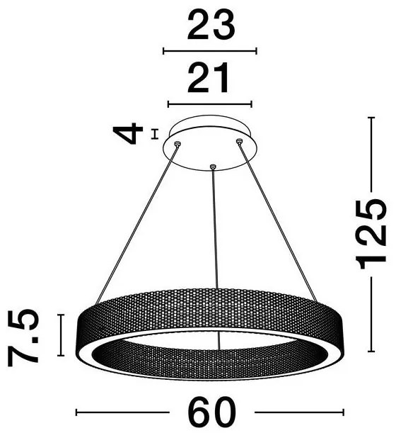 Lustra LED suspendata deosebita design modern KLEPSIDRA, 41cm