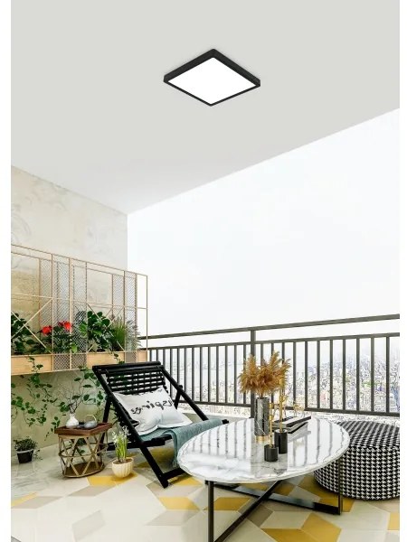 Plafonieră LED pentru baie ARGOLIS LED/20,5W/230V IP44 negru Eglo 900281