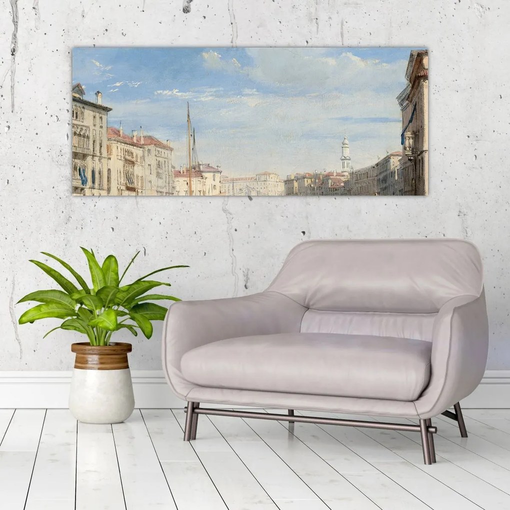 Tablou - Richard Parkes Bonington, The Grand Canal, reproducere (120x50 cm)