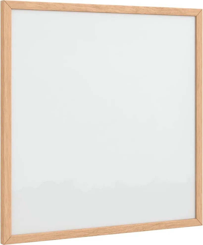 vidaXL Tablă albă magnetică cu cadru din lemn masiv de pin 40x40 cm