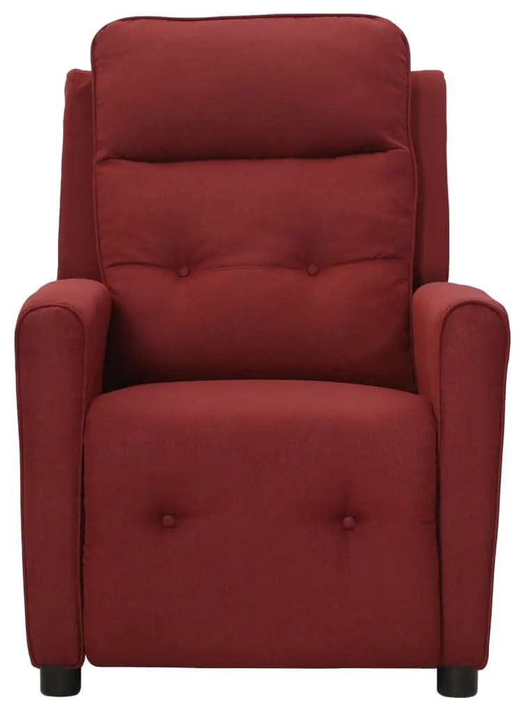 342292 vidaXL Fotoliu de masaj, roșu vin, material textil