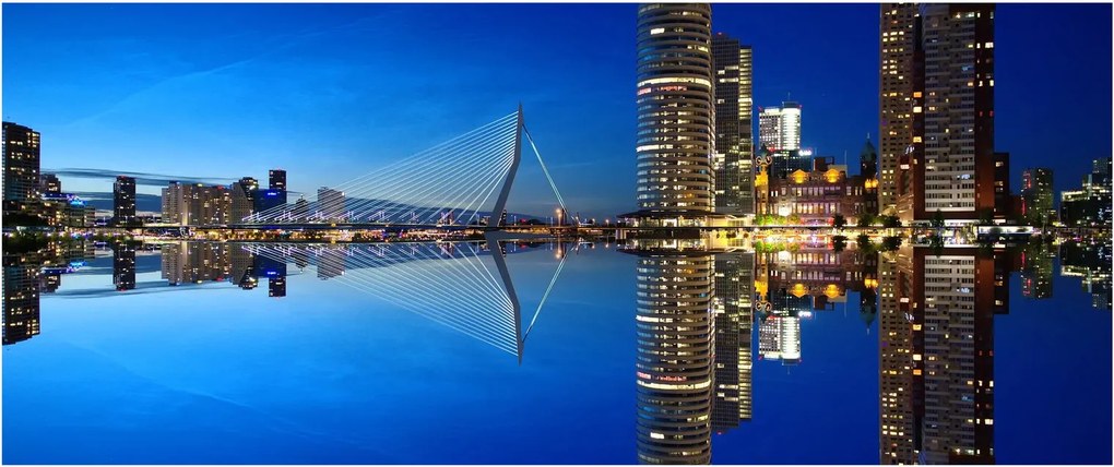 Tablou - Rotterdam nocturn (120x50 cm)
