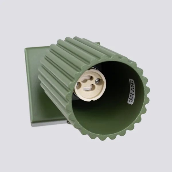 Spot de perete Sollux SL.1616 KARBON 1xGU10/10W/230V verde