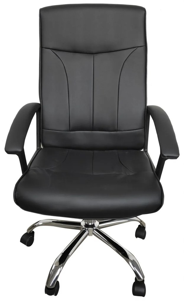 Scaun de birou ergonomic VITO, PU, Negru