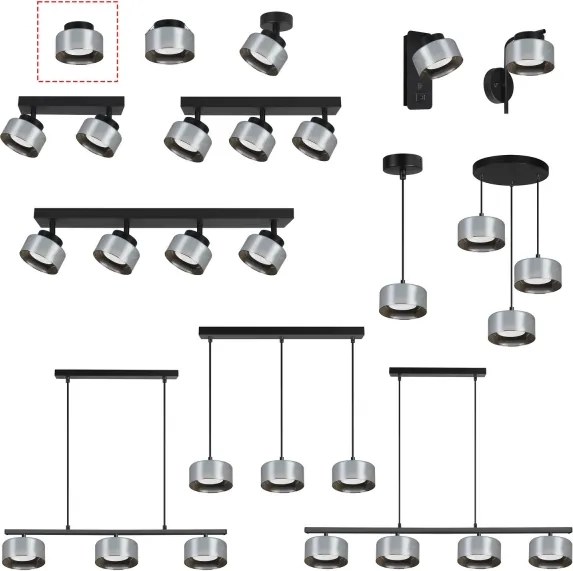 Brilagi - LED RGB dimmabil, spot AURA LUX 1xGX53/14W/230V Wi-Fi Tuya negru/fumuriu