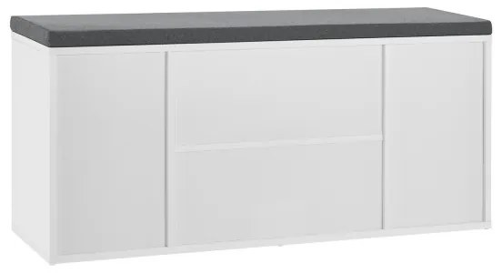 Jusky Banca pantofi 104x30x48 cm - alba