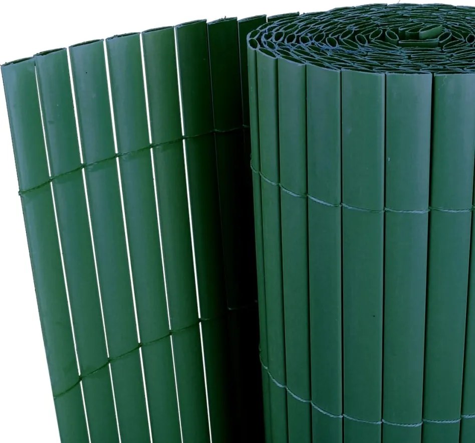 vidaXL Panou de gard, verde, 90 x 300 cm, PVC