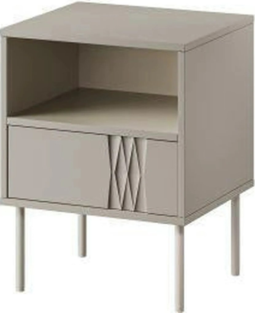 Set 2 noptiere TRESSE, bej, PAL laminat, 44x40x54 cm
