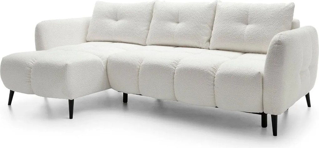 Colțar lemn masiv Apollo extensibil, 250 × 150 × 90 cm - Stânga