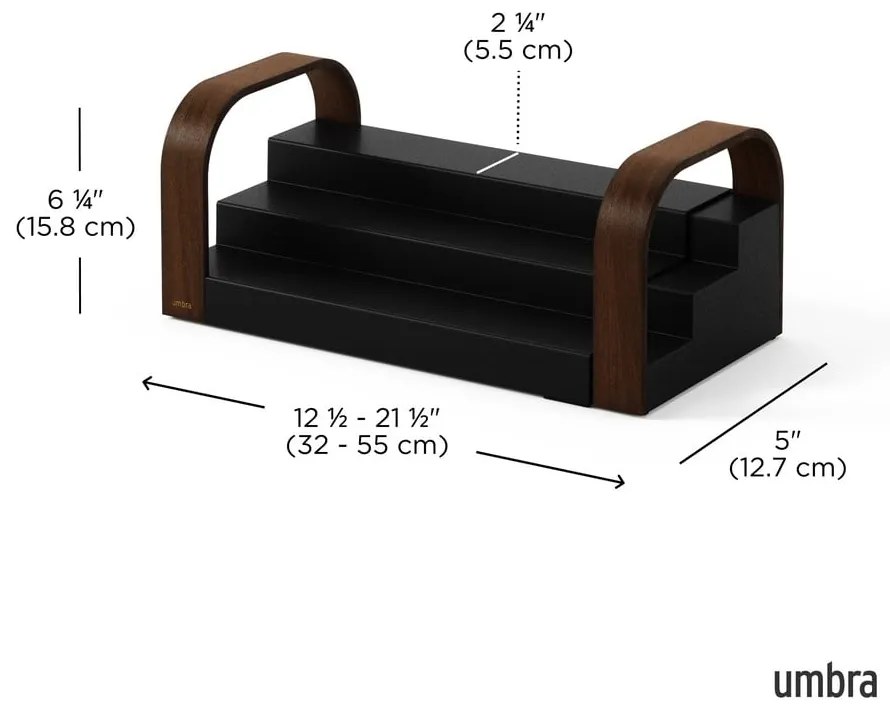 Organizator pentru mirodenii din plastic reciclat Bellwood – Umbra