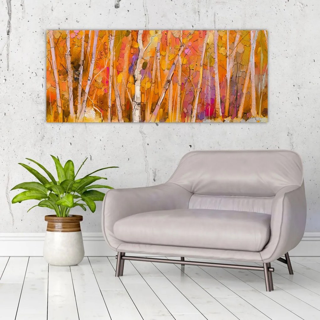 Tablou - Pădurea toamna (120x50 cm)